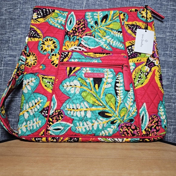 Vera Bradley Hipster Rumba Red Tropical Floral - Picture 7 of 7